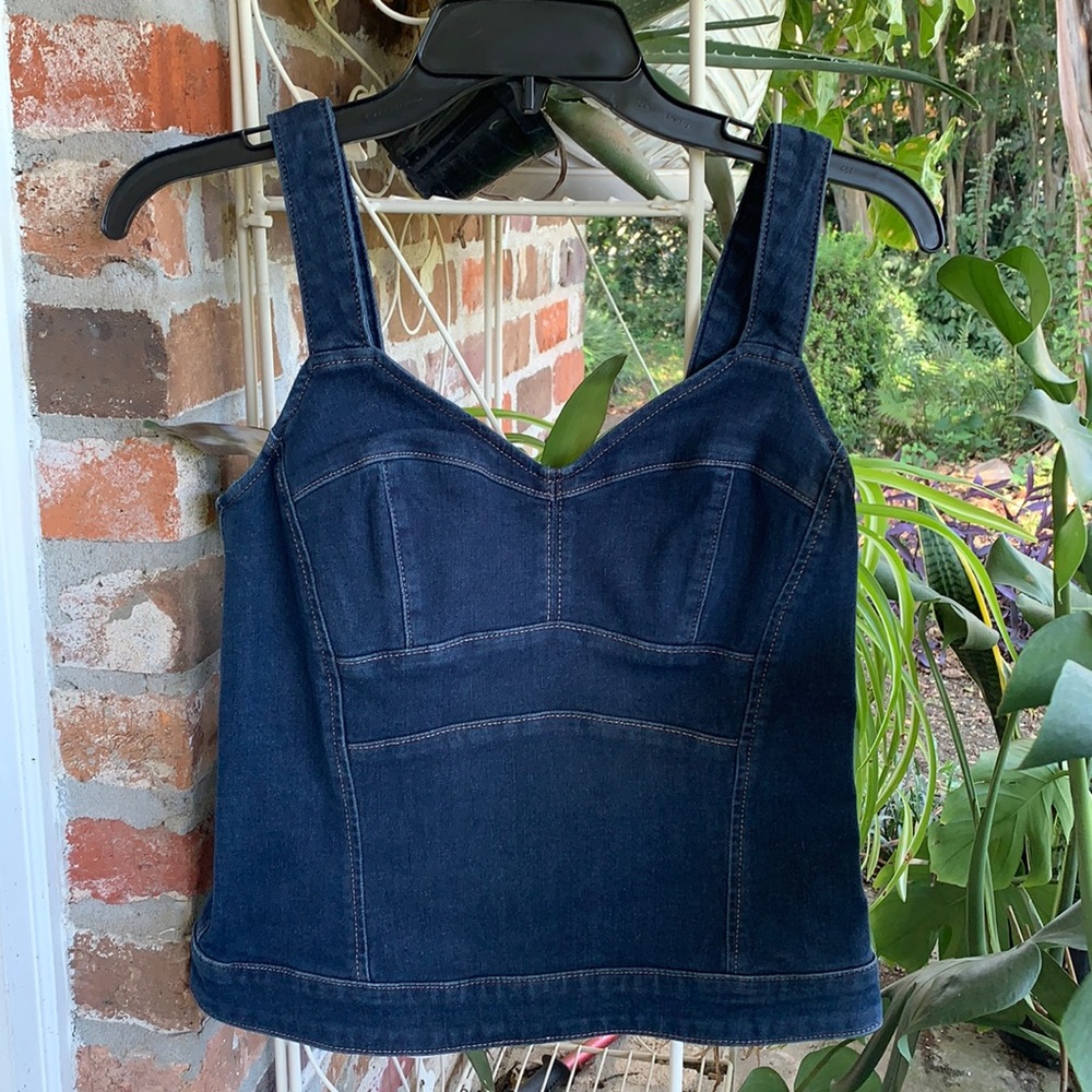 WHBM Denim Top